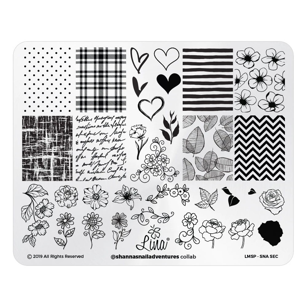 Lina Nail Art Supplies Collaboration Plate - @shannasnailadventures