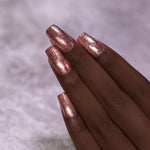 ILNP Muse radiant copper holographic ultra metallic nail polish swatch Reflections Collection