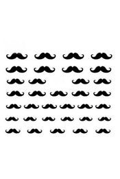 Mustache Water Decals