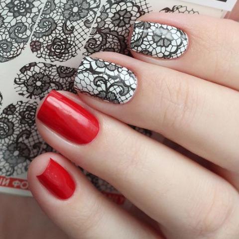 Lace Water Slide Decal