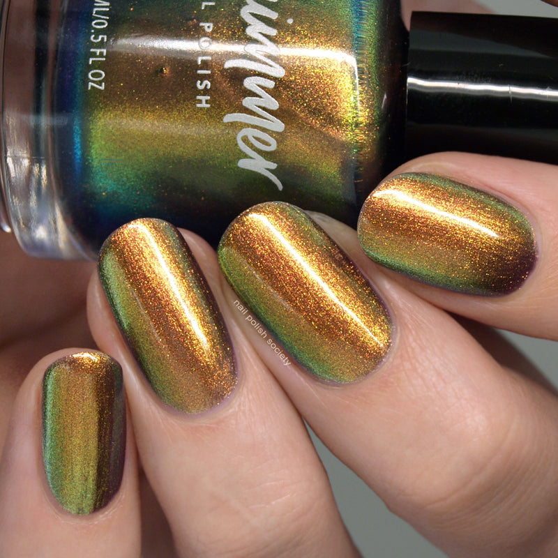 KBShimmer Mermaid in the Shade multichrome nail polish swatch Beach Break Collection