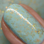KBShimmer Water Relief sea-foam crelly nail polish swatch Beach Break Collection