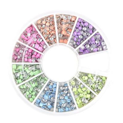 Pastel Fluorescent Round & Square Studs