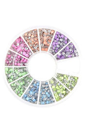 Pastel Fluorescent Round & Square Studs