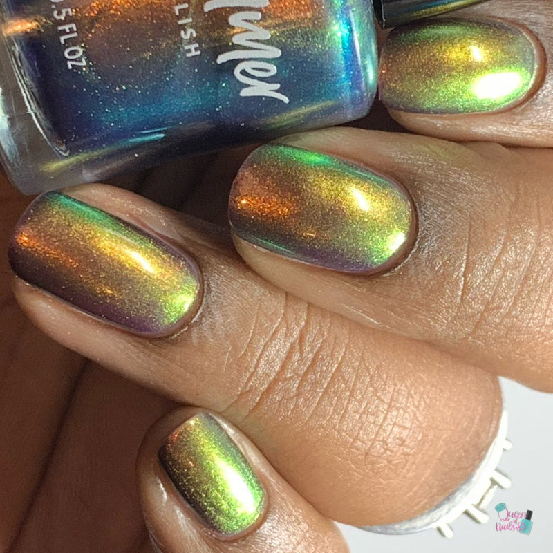 KBShimmer Mermaid in the Shade multichrome nail polish swatch Beach Break Collection