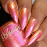 KBShimmer Stay Toasty My Friends rose copper multichrome nail polish