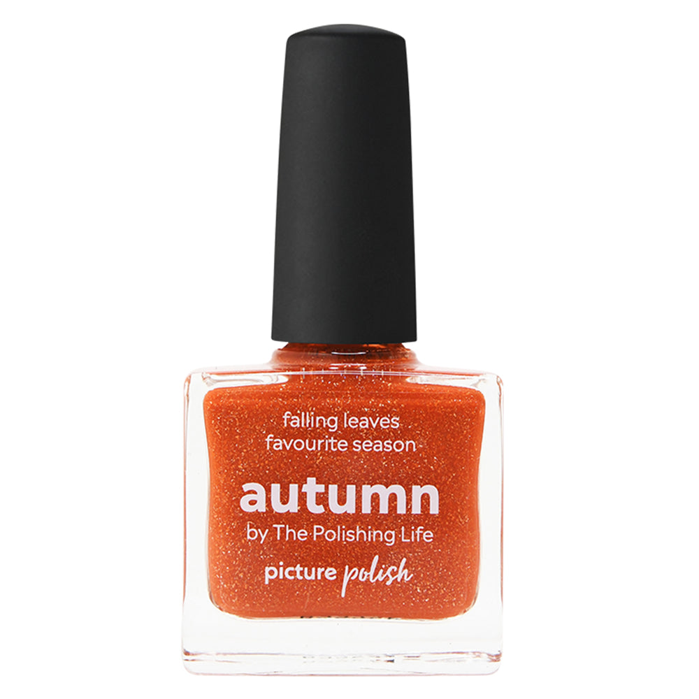 Picture Polish Autumn orange holographic nail polish