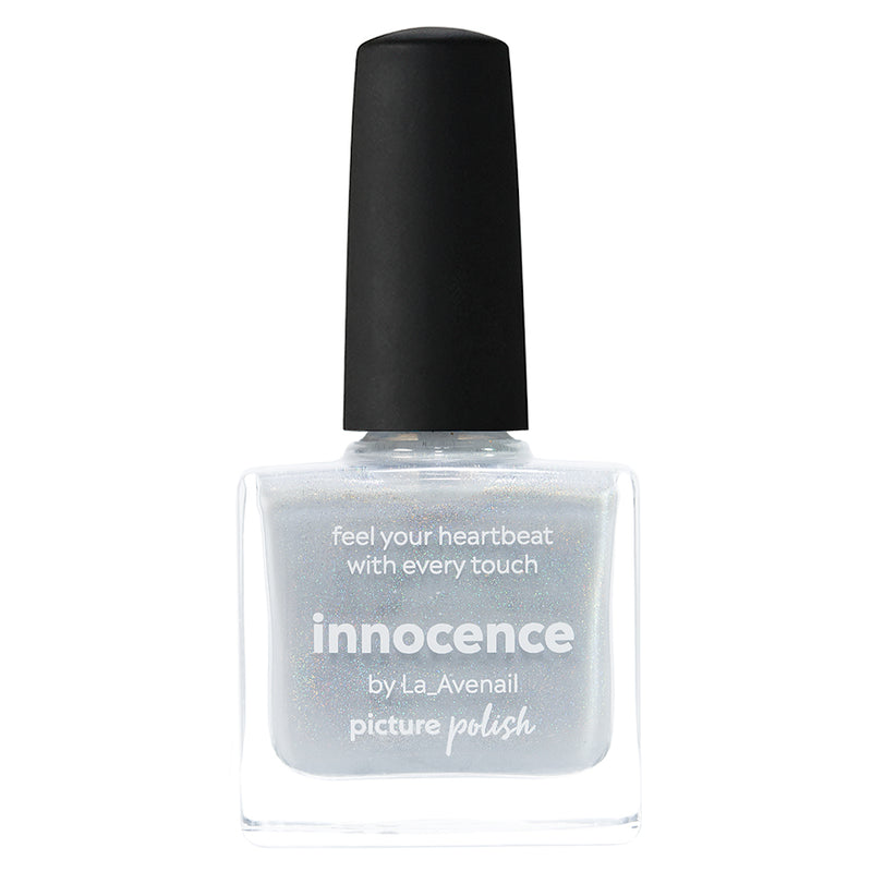 Picture Polish Innocence frosty white holographic nail polish