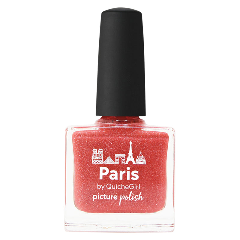 Picture Polish Paris coral scatter jelly holographic nail polish