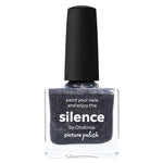 Picture Polish Silence dark grey holographic nail polish