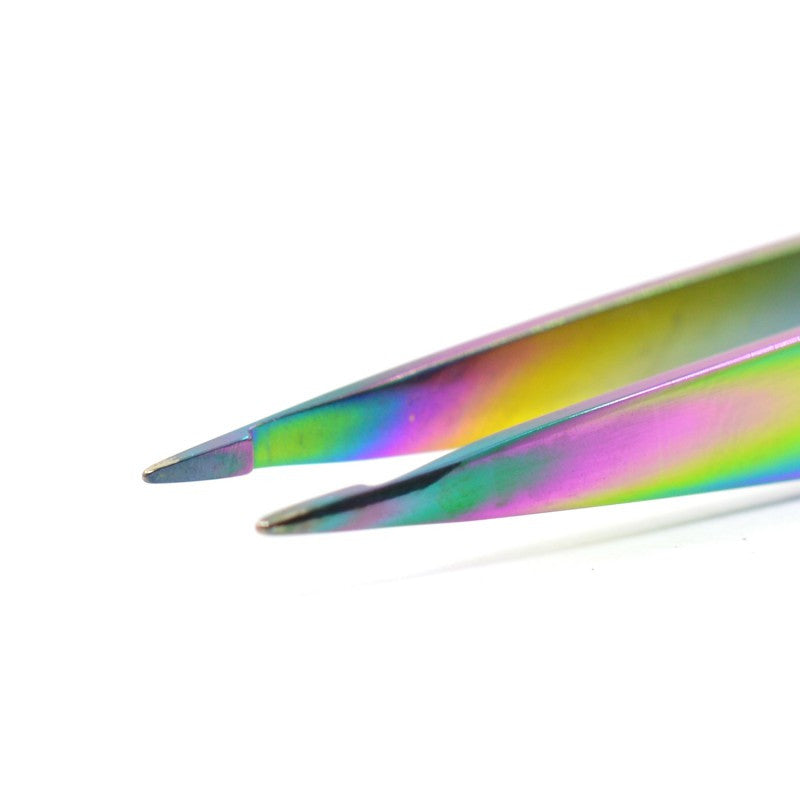 Rainbow Finish Point Tip Tweezer