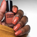 Cirque Colors Arabesque dusty orange creme nail polish swatch