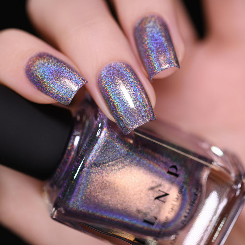 ILNP Staying In soft violet ultra holographic nail polish swatch