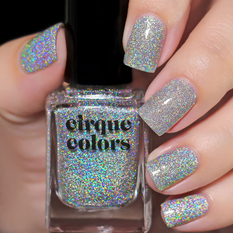 Cirque Colors Crushed Ice holographic nail polish Facets 2019 Collection