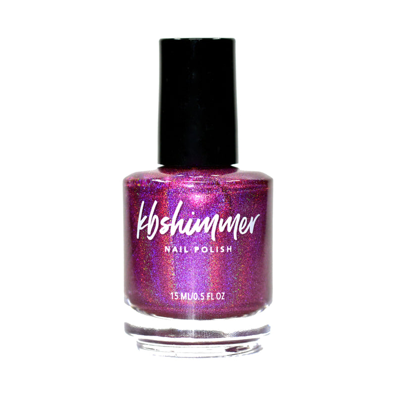 KBShimmer Under Cover berry holographic nail polish