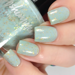KBShimmer Water Relief sea-foam crelly nail polish swatch Beach Break Collection