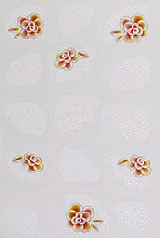 White Lace & Flowers Water Decals