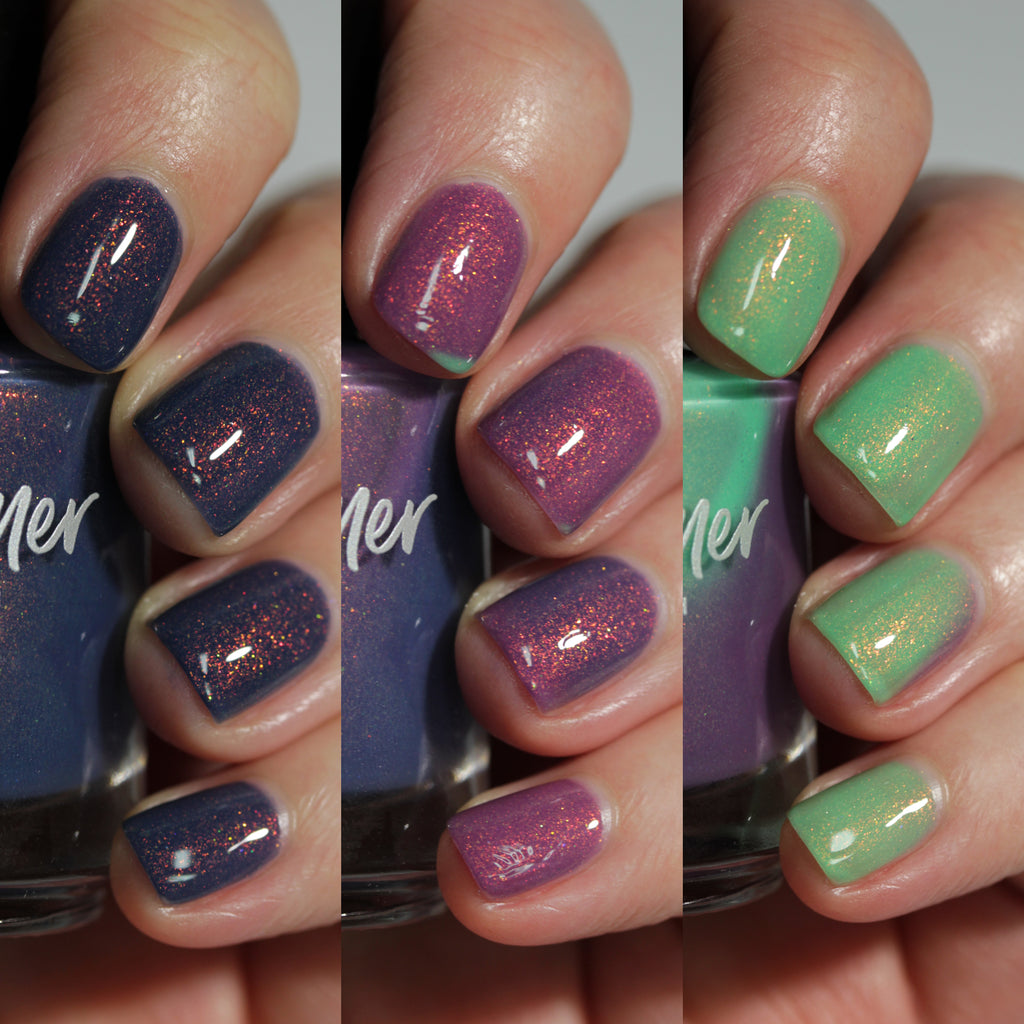KBShimmer Best Buds tri-thermal nail polish Sun's Out Collection