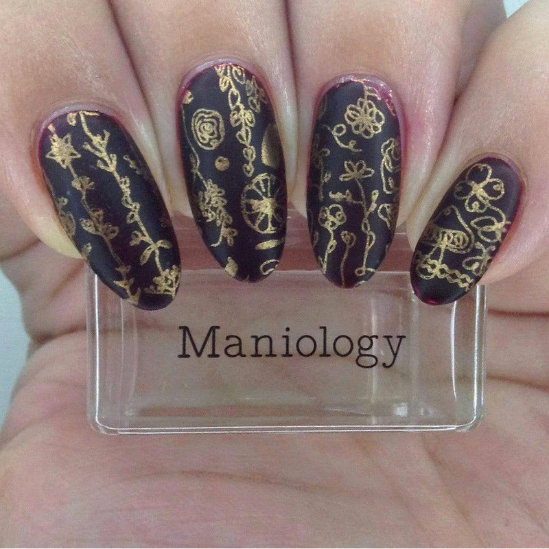 Golden Autumn Stamping Plate