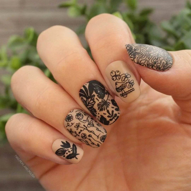 Golden Autumn Stamping Plate