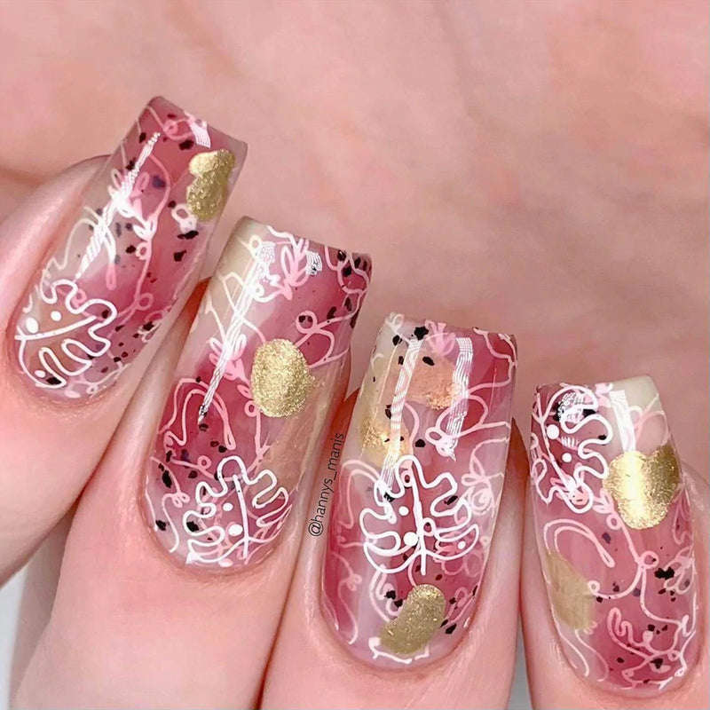 Golden Autumn Stamping Plate