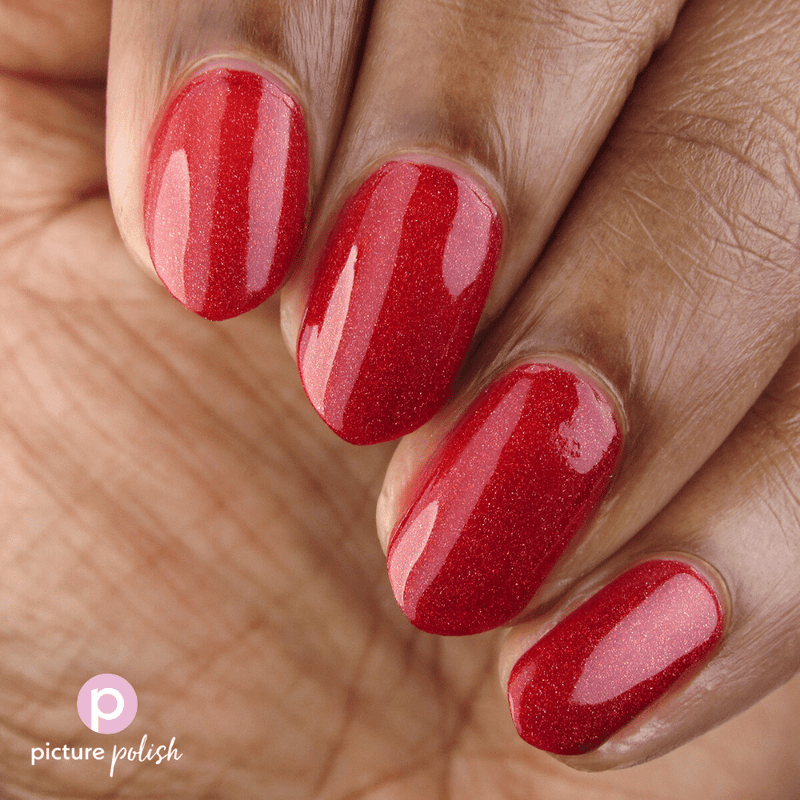 Picture Polish Double Decker red holographic nail polish MoYou London collaboration