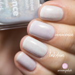 Picture Polish Innocence frosty white holographic nail polish swatch comparison