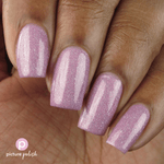 Picture Polish Support lilac pink holographic nail polish swatch