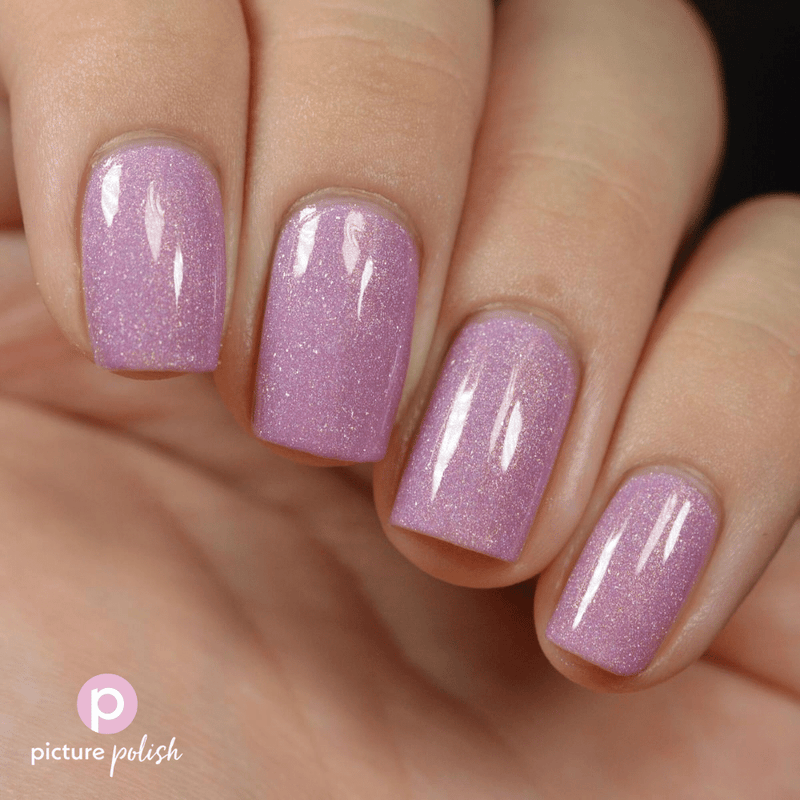 Picture Polish Support lilac pink holographic nail polish swatch