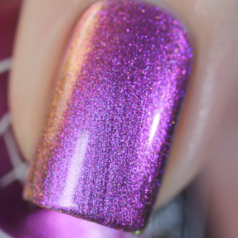 Polished for Days Orchid Glow multichrome nail polish swatch Enchanted Woods Collection